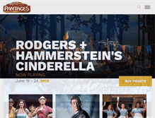 Tablet Screenshot of hollywoodpantages.com